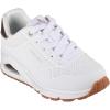 Skechers Unisex-Child Uno Gen1-Shimmer Away Sneaker(White)
