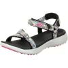 Skechers Women’s 600 Spikeless Golf Sandal(Black/Multi Snake Print)