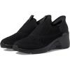 Skechers Women’s A-Wedge-Crecent Hands Free Slip-ins Sneaker(Black/Black)