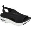 Skechers Women’s Arch Fit-City Catch Knit Slip-On Sandals(Black)