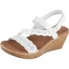 Skechers Women’s Beverlee-Cherished Aura Wedge Sandal(White)