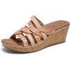 Skechers Women’s Beverlee-New Resort Wedge Sandal(Natural)