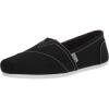 Skechers Women’s Bobs Plush-Peace & Love Ballet Flat(Black/White)