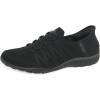 Skechers Women’s Breathe Easy-Roll with Me Sneaker(Black)