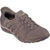 Skechers Women’s Breathe Easy-Roll with Me Sneaker(Dark Taupe)