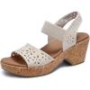 Skechers Women’s Brystol-Beach Bliss Wedge Sandal(Natural)