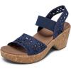 Skechers Women’s Brystol-Beach Bliss Wedge Sandal(Navy)