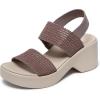Skechers Women’s Cali Day Wedge Sandal(Brown)