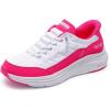 Skechers Women’s Contour Foam Cozy Fit Hands Free Slip-ins Sneaker(White/Hot Pink)