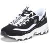 Skechers Women’s D’Lites Fan Girl Hands Free Slip-ins Sneaker(Black/White)