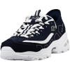 Skechers Women’s D’Lites New Scene Hands Free Slip-Ins Sneaker(Navy/White)