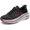 Skechers Women’s Go Run Elevate 2.0 Banyan Hands Free Slip-ins Sneaker(Black/Pink)