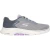 Skechers Women’s Go Walk 7 – Cosmic Waves Athletic Walking Sneaker(Gray/Lavender)