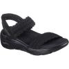 Skechers Women’s Go Walk Arch Fit 2.0 Hands Free Slip-ins Sandal-Sasha Fisherman(Black/Black)