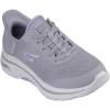 Skechers Women’s Go Walk Arch Fit 2.0 Valencia Hands Free Slip-ins Sneaker(Gray/Lavender)