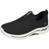 Skechers Women’s Go Walk Arch Fit Iconic Sneaker(Black)
