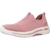 Skechers Women’s Go Walk Arch Fit Iconic Sneaker(Light Pink)