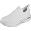 Skechers Women’s Go Walk Arch Fit Iconic Sneaker(White)