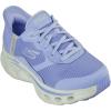 Skechers Women’s Go Walk Glide Step 2.0 Belah Hands Free Slip-ins Sneaker(Blue/Lime)