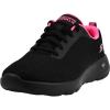 Skechers Women’s Go Walk Joy Upturn Sneaker(Black/Hot Pink)