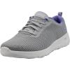 Skechers Women’s Go Walk Joy Upturn Sneaker(Gray/Purple)