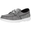 Skechers Women’s Go Walk Lite-15433 Boat Shoe(Black/White)