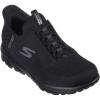 Skechers Women’s Go Walk Travel Milan Hands Free Slip-ins Sneaker(Black)