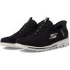 Skechers Women’s Go Walk Travel Milan Hands Free Slip-ins Sneaker(Black/Pink)