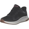Skechers Women’s Hands Free Slip-ins Bobs Squad 4-Staple Look Sneaker(Black)
