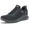 Skechers Women’s Hands Free Slip-ins Bobs Squad Chaos-Current Muse Sneaker(Black/Black)