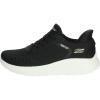 Skechers Women’s Hands Free Slip-ins Bobs Squad Chaos-Current Muse Sneaker(Black/White)