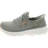 Skechers Women’s Hands Free Slip-ins Edgeride Sneaker(Gror=grey/Orange)