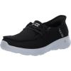 Skechers Women’s Hands Free Slip-ins Go Walk Joy Moc Toe Casual Shoe Sneaker(Black/White)