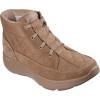 Skechers Women’s Hands Free Slip-ins On-The-go Encore Quilted Nylon Chugga Ankle Boot(Chestnut)