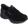 Skechers Women’s Hillcrest-Sunapee Hands Free Slip-ins Sneaker(Black Suede Lycra Trim)