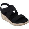 Skechers Women’s Martha Stewart Arch Fit Beverlee-Brentwood Wedge Sandal(Black)