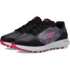 Skechers Women’s Max Arch Fit Golf Shoe Sneaker(Black/Pink Splash Waterproof)