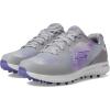 Skechers Women’s Max Arch Fit Golf Shoe Sneaker(Gray/Purple Splash Waterproof)
