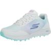Skechers Women’s Max Arch Fit Golf Shoe Sneaker(White/Multi Splash Waterproof)