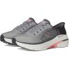 Skechers Women’s Max Cushioning Arch Fit 2.0 Adelphi Hands Free Slip-ins Sneaker(Gray/Coral)