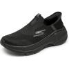 Skechers Women’s Max Cushioning Arch Fit 2.0 Cambridge Hands Free Slip-ins Sneaker(Black)