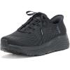 Skechers Women’s Max Cushioning Elite Sr Hands Free Slip-ins Health Care Professional Shoe(Black)