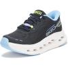 Skechers Women’s Max Cushioning Glide Step Caledonia Hands Free Slip-ins Sneaker(Black/Blue)