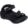 Skechers Women’s Quarter Strap Fisherman Sandal(Black/Black)