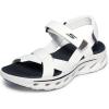 Skechers Women’s Quarter Strap Fisherman Sandal(White/Black)