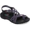 Skechers Women’s Reggae Irie Mon Flip-Flop Sandals(Black/Multi)