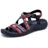 Skechers Women’s Reggae-Sew Me-Boho Woven Strappy Slingback Sandal(Black Multi)