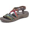 Skechers Women’s Reggae-Sew Me-Boho Woven Strappy Slingback Sandal(Taupe Multi)