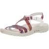 Skechers Women’s Reggae-Sew Me-Boho Woven Strappy Slingback Sandal(White Multi)