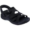 Skechers Women’s Reggae-Strollin’ on Sport Sandal(Black/Black)